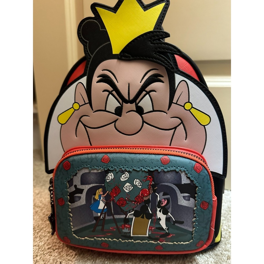 NWT Loungefly Disney Queen of Hearts Mini Backpack Alice in Wonderland